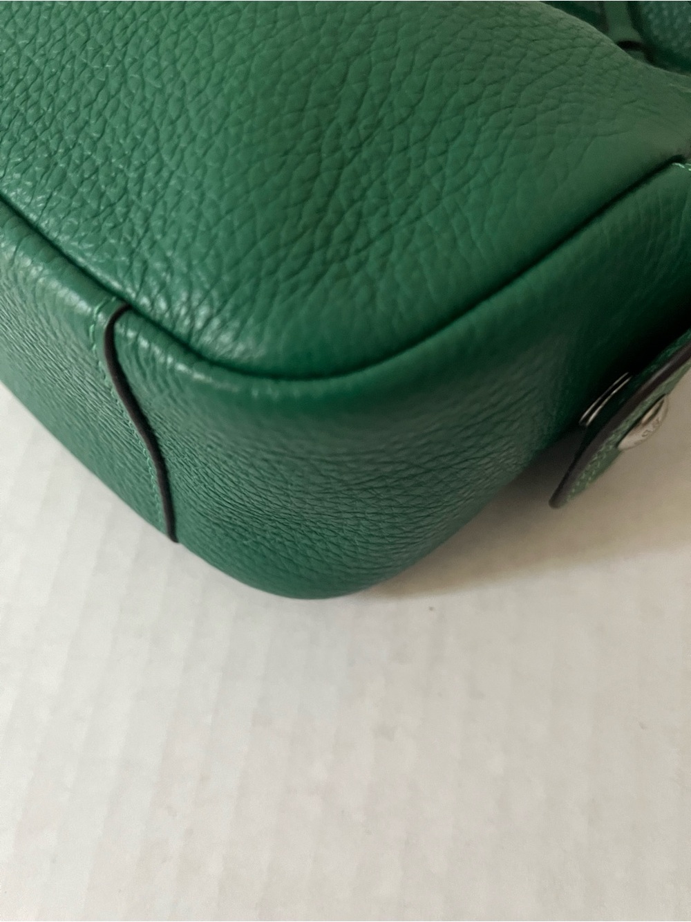 COACH Pennie Shoulder Bag 25 Green C7222 - Picture 12 of 13